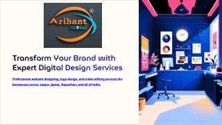 Transform Your Brand with Expert Digital Design Services BY ARIHANT GLOBAL SERVICES