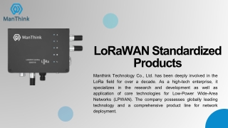 LoRaWAN Temperature Sensor Solutions by Manthink Technology