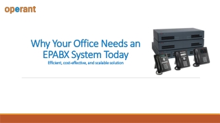 Why Your Office Needs an EPABX System Today