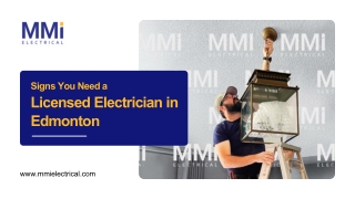 Signs You Need a Licensed Electrician in Edmonton