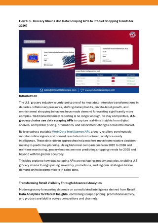 How U.S. Grocery Chains Use Data Scraping APIs