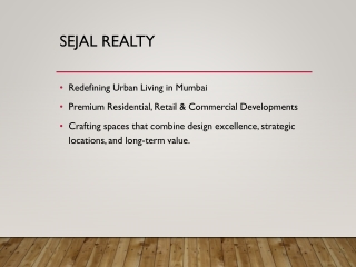 Sejal Realty | Premium Residential & Commercial Projects in Mumbai