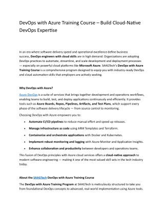 devops saag technology