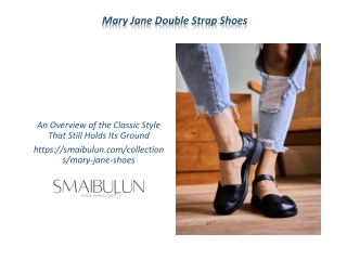 Mary Jane Double-Strap Shoes