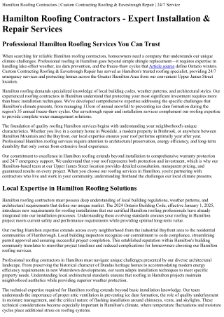 hamilton roofing