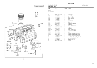 HURLIMANN h-355 f-xe Tractor Parts Catalogue Manual Instant Download