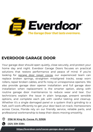 Everdoor Garage Door