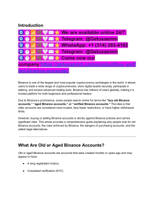 Best 10 Sites to Buy Verified Binance Accounts (2026)