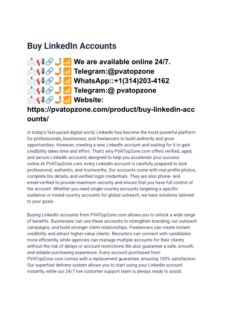 PPT - How And Where To Buy LinkedIn Accounts_ New 2025 ... PowerPoint ...