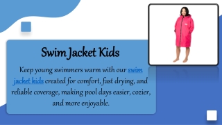Swim Jacket Kids