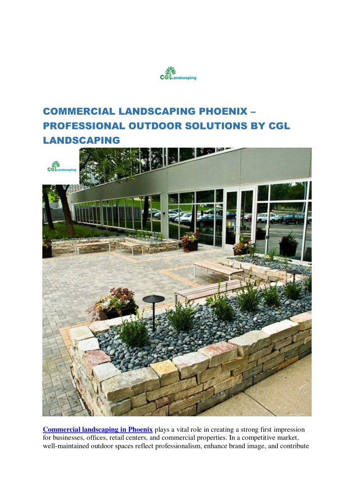 PPT - COMMERCIAL LANDSCAPING PHOENIX – PROFESSIONAL OUTDOOR SOLUTIONS ...