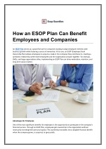 How an ESOP Plan Can Benefit Employees and Companies - slide 1