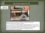 Stainless Steel Coil Grade & Benefit I In India - slide 1