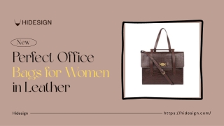 Perfect Office Bags for Women in Leather