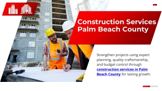 Construction Services Palm Beach County