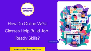 How Do Online WGU Classes Help Build Job-Ready Skills