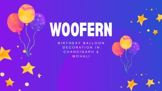 Birthday Balloon Decoration in Chandigarh - Woofern