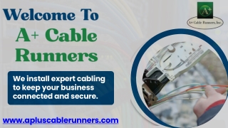 A  Cable Runners - Security Camera and Network Cabling in St Petersburg