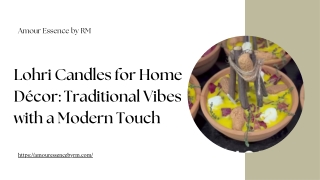 Lohri Candles for Home Décor Traditional Vibes with a Modern Touch