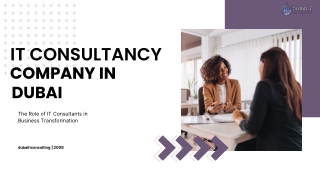 IT Consultancy In Dubai For Modern Business
