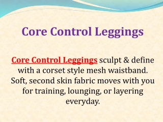 Core Control Leggings