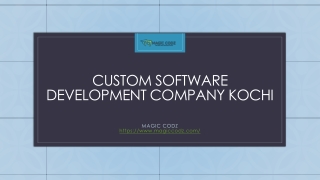 Custom software development company Kochi