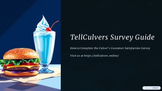 TellCulvers Survey Guide – How to Complete the Culver’s Feedback Survey