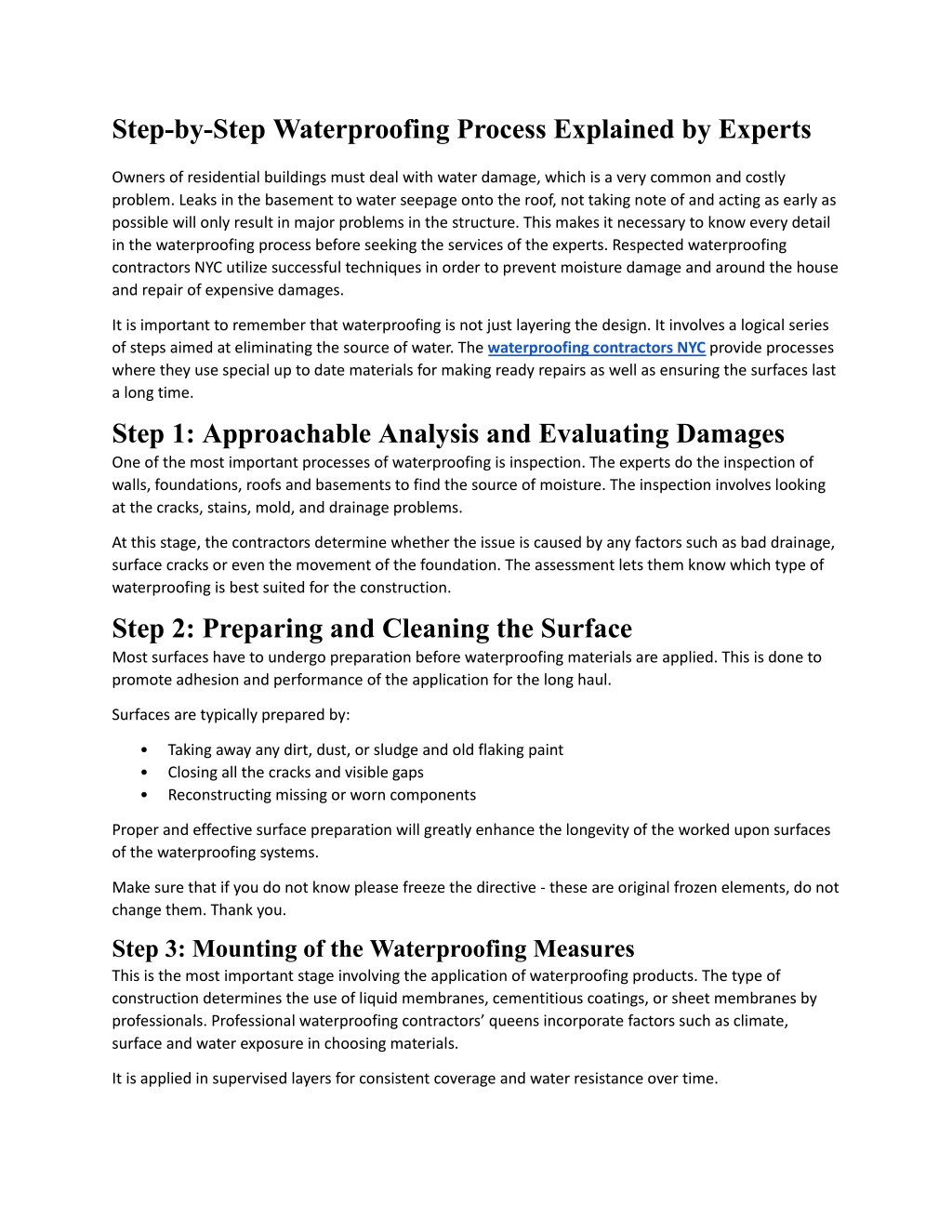 PPT - Step-by-Step Waterproofing Process Explained by Experts.Pdf ...