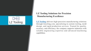 LZ Tooling Solutions for Precision Manufacturing Excellence23