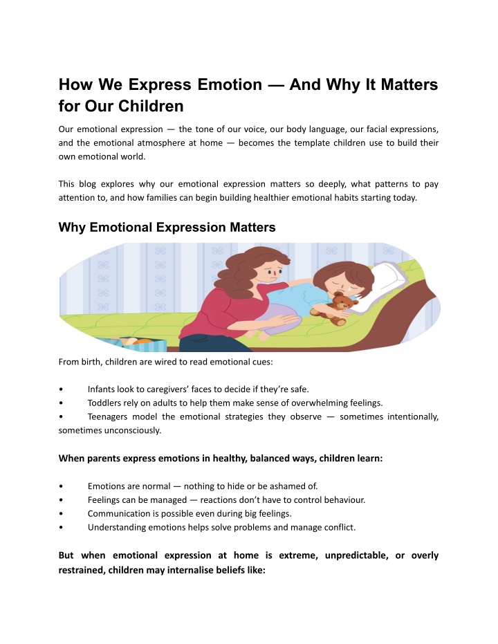 We Express PPT - How We Express Emotion — And Why It Matters for Our Children ...