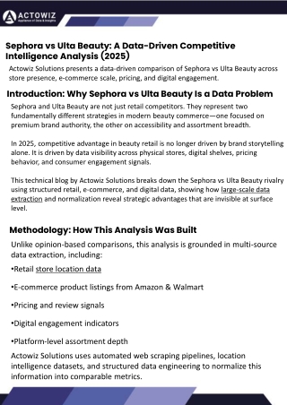 Sephora vs Ulta Beauty A Data-Driven Competitive Intelligence Analysis