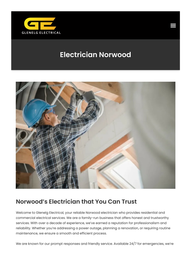 PPT - Electrician Norwood PowerPoint Presentation, free download - ID ...