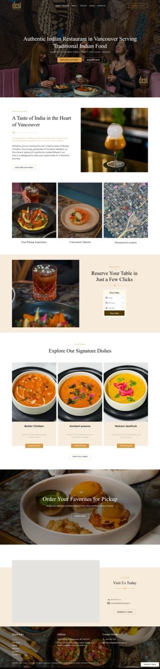 Authentic Indian Restaurant in Vancouver Serving Traditional Indian Food