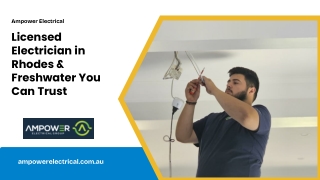 Licensed Electrician in Rhodes & Freshwater You Can Trust