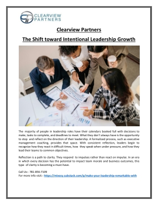 Executive and Professional Coaching for Performance