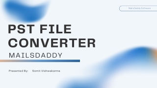 PST file Converter tool for Windows OS