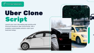 Uber Clone Script | Omninos Solution