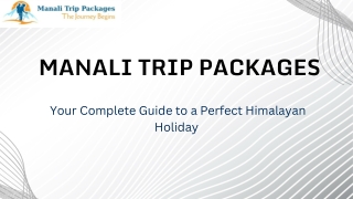 Manali Tour Package – Affordable & Customized Holiday Packages