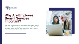 Why Are Employee Benefit Services Important?