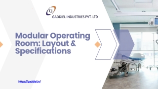 Modular Operating Room Layout & Specifications