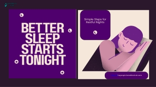 Purple White Simple Illustrative Improve Sleep Presentation