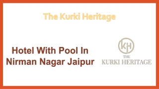 Hotel with pool in nirman nagar Jaipur