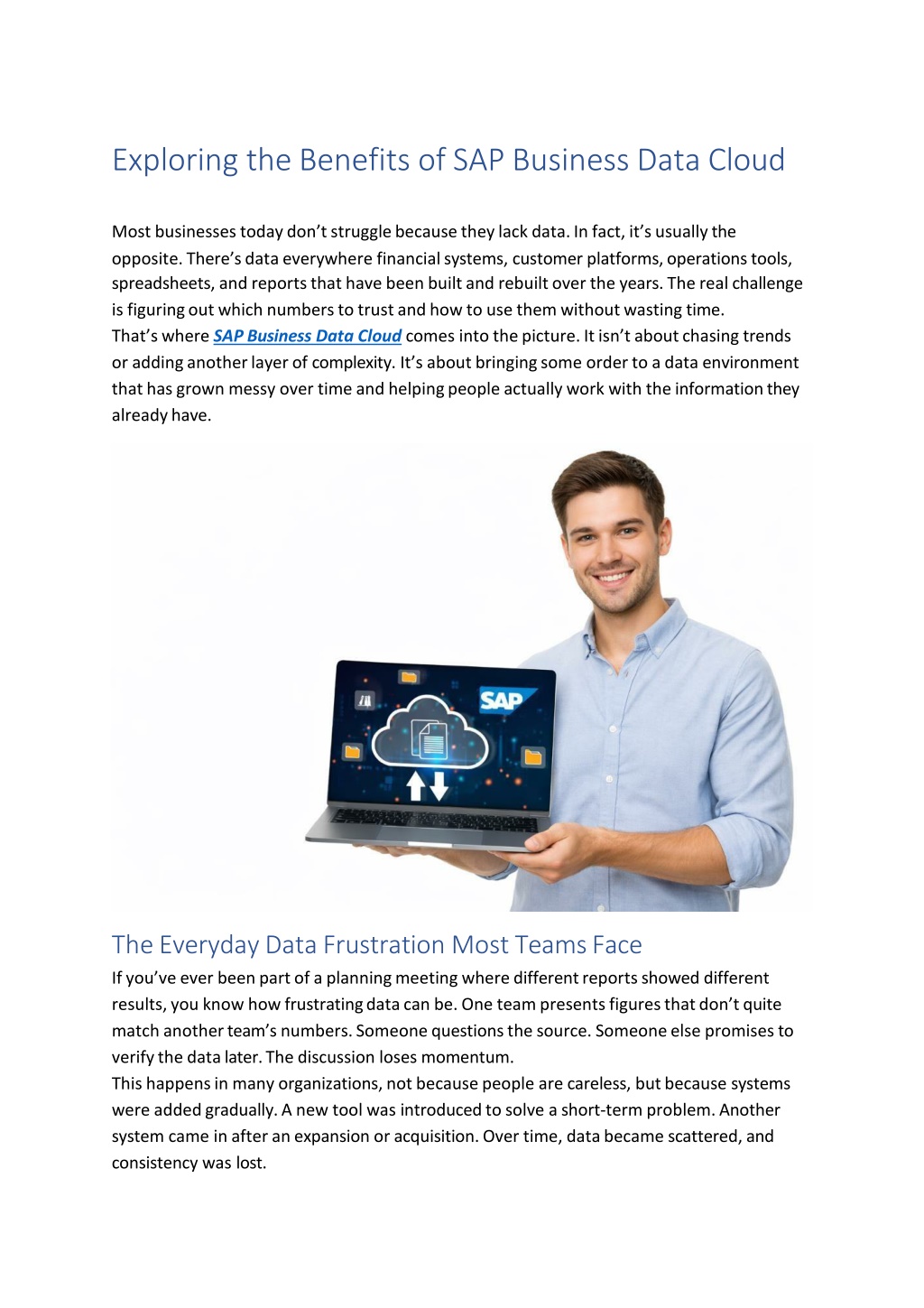 PPT - Exploring the Benefits of SAP Business Data Cloud PowerPoint ...
