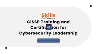 CISSP Training and Certification for Cybersecurity Leadership