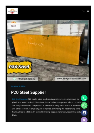 P20 Steel Supplier (PDF)