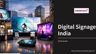 Digital Signage in India | Smart Display Solutions by Streampurple