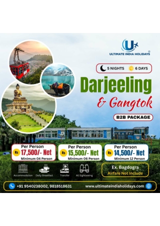 Darjeeling Gangtok Tour Package 5 Nights 6 Days