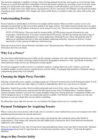 How to Get Proxies with a Bank Card Securely and Securely