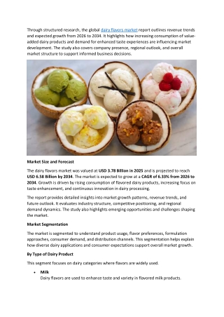 Dairy Flavors Market Distribution Channel Outlook 2034