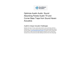 Optimize Austin Audio_ Sound Absorbing Panels Austin TX and Corner Bass Traps from Sound Haven Acoustics_00001